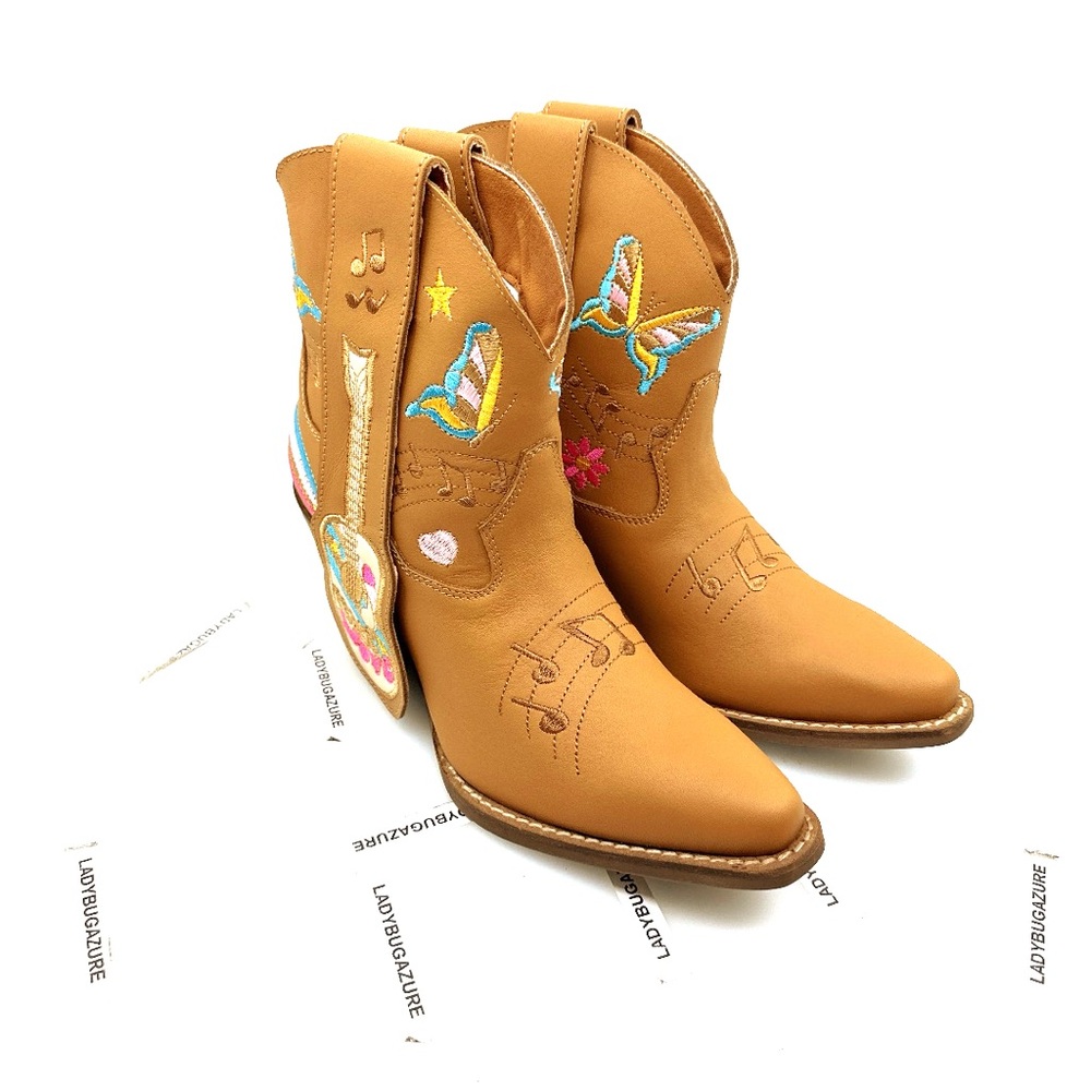 NWOB Dingo Women's Melody Leather Ankle Boots Size 7 - Picture 2 of 10